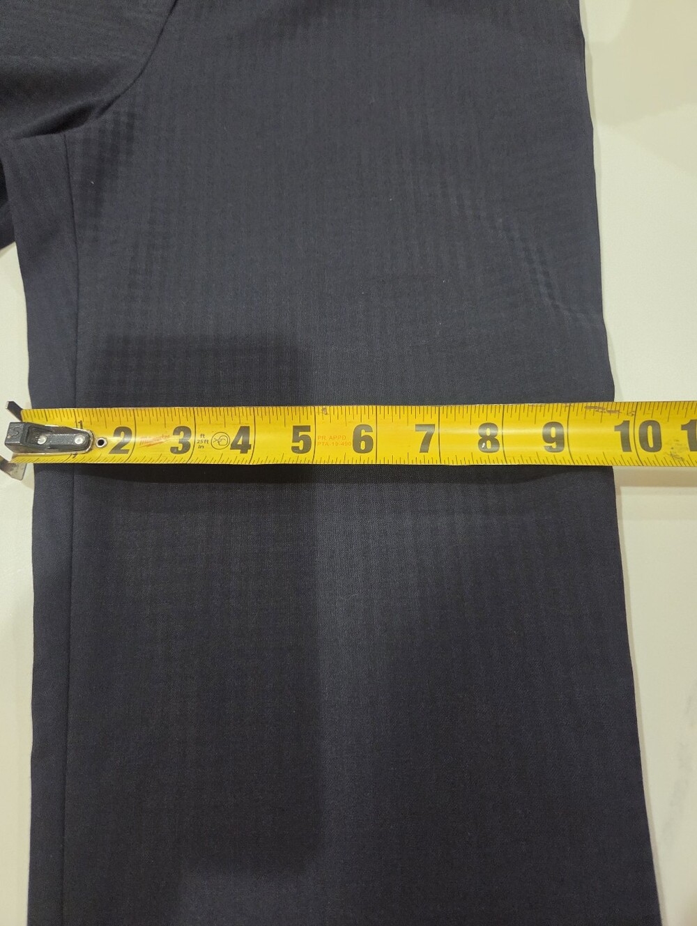 Hugo Boss Women's Tiluna 11 Blue 44% Virgen Woll Plaid STraight Leg Pants Size 4 - Picture 13 of 16